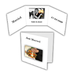 4x4" (10x10cm) Double Sided (Tri-Fold) Cards (20 Pack)